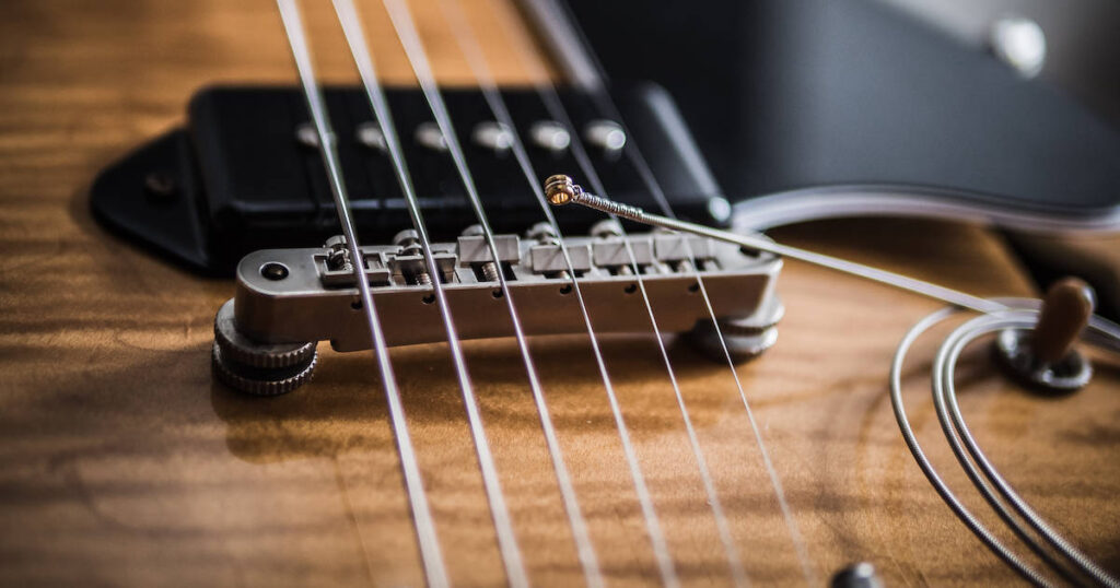 Immagine delle corde della chitarra