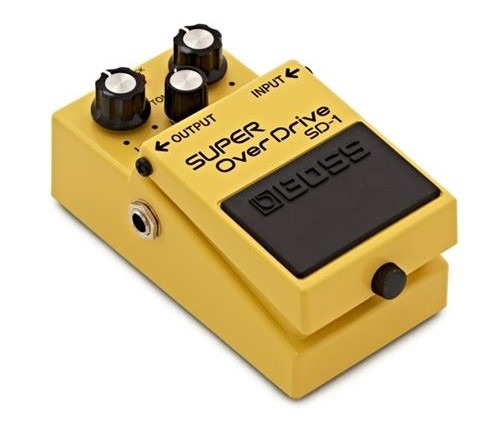 Boss SD-1 Super Over Drive, a classic, one of our best cheap guitar overdrive pedals.