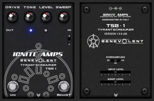 Free Guitar Pedal Plug-ins: Ignite Amps TSB1 Tyrant Screamer