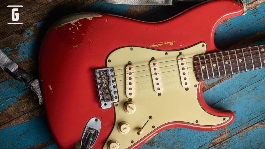 Edição limitada da Fender Stratocaster Gary Moore Red Fiesta Custom Shop.