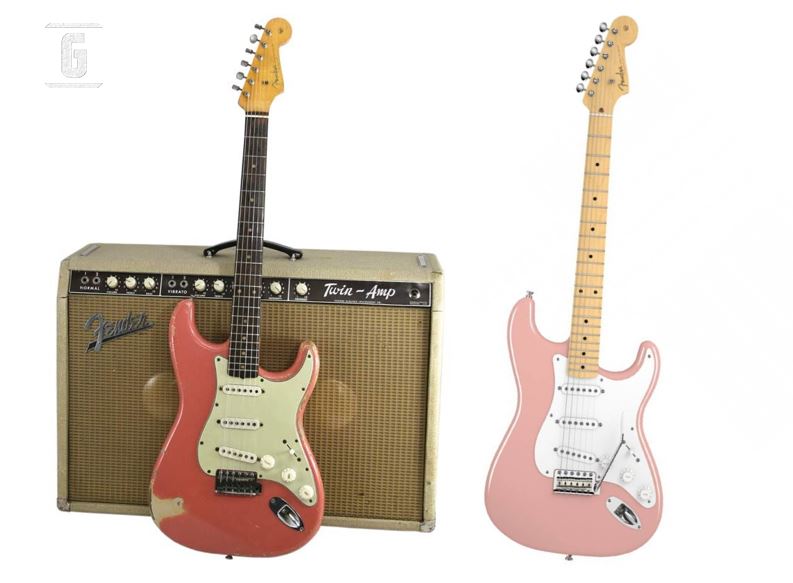 coral pink stratocaster