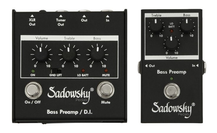 El clásico tono de bajo Sadowsky con sus pedales preamp SPB-1 y SPB-2