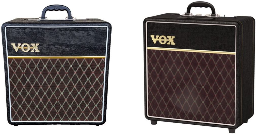 Vox AC4C1-12 equipados con los Celestion VX12 Custom, que no son otra cosa que los Seventy 80.