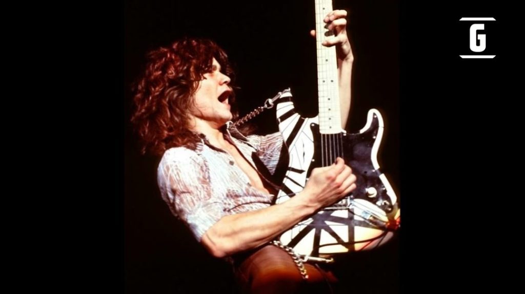 Guitare à micro simple Eddie Van Halen Frankenstrat, inventeur du Brown Sound.