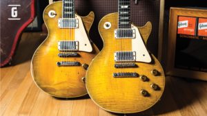 Dos Gibson Les Paul y un amplificado de la Era Ted McCarty