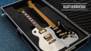 Guitarra Les-o-caster doble mango double-neck