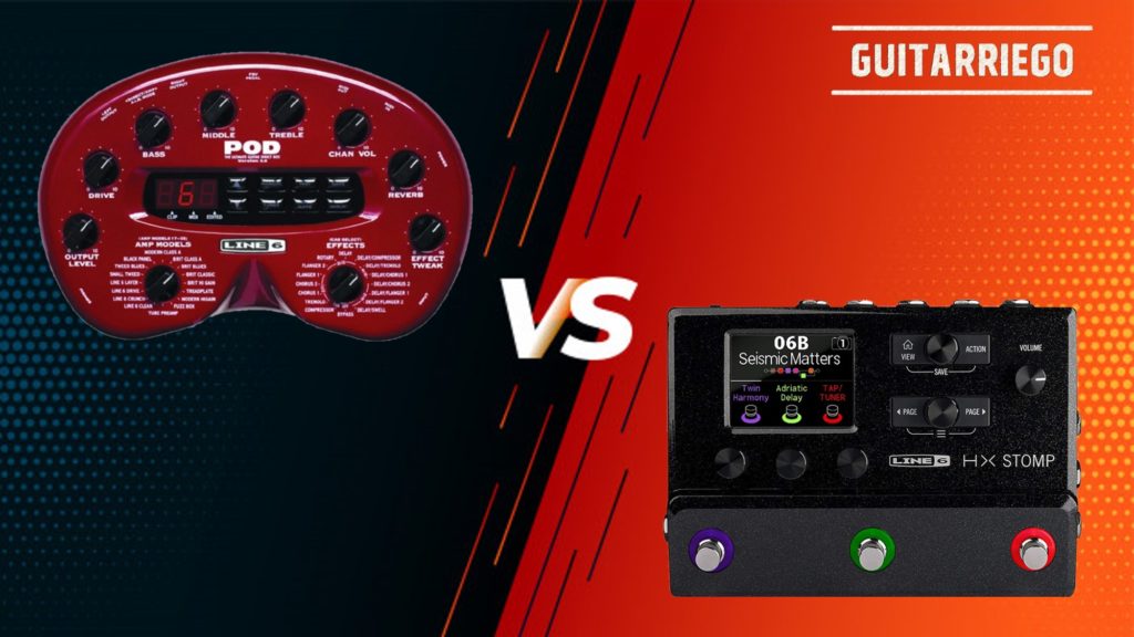 Line 6 HX Stomp vs POD 2.0, o duelo: revisão, características e opiniões