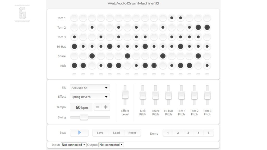 Drumbot: an online drum machine ideal for creating loops or fast tracks.