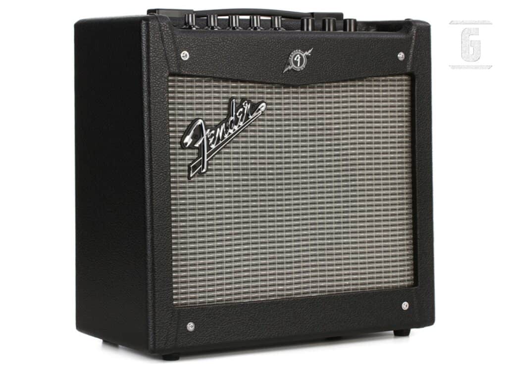 Fender Mustang I V.2 a practice amp for guitarists.