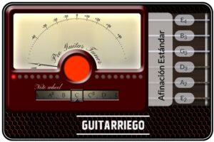 Afinador de guitarra online gratuito, perfecto para afinar tu instrumento gratis.
