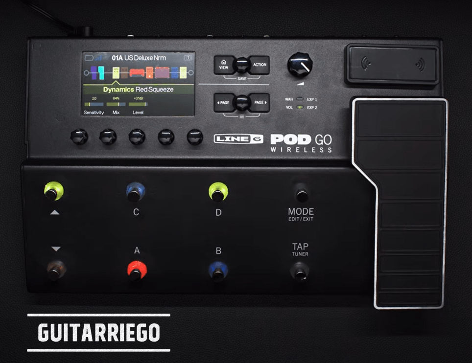 Line 6 POD Go Wireless: simple et intuitif.