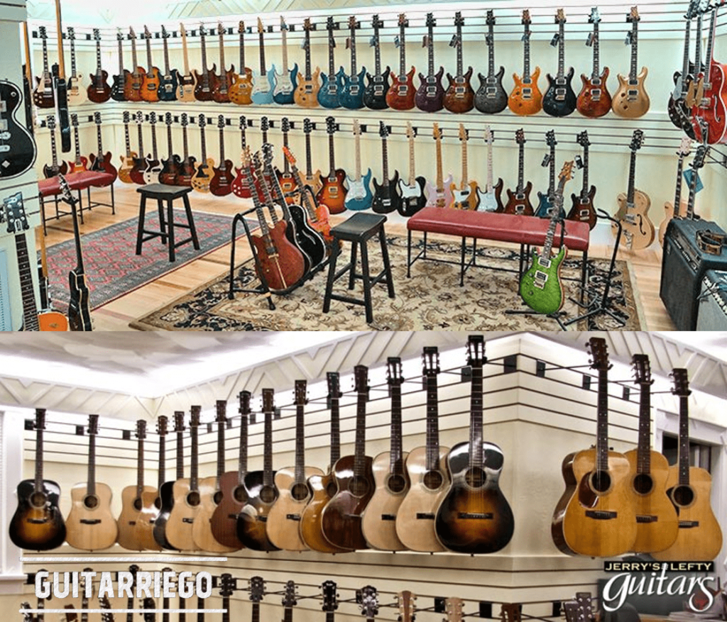 Jerry´s Lefty Guitars, loja exclusiva de guitarras para canhotos.