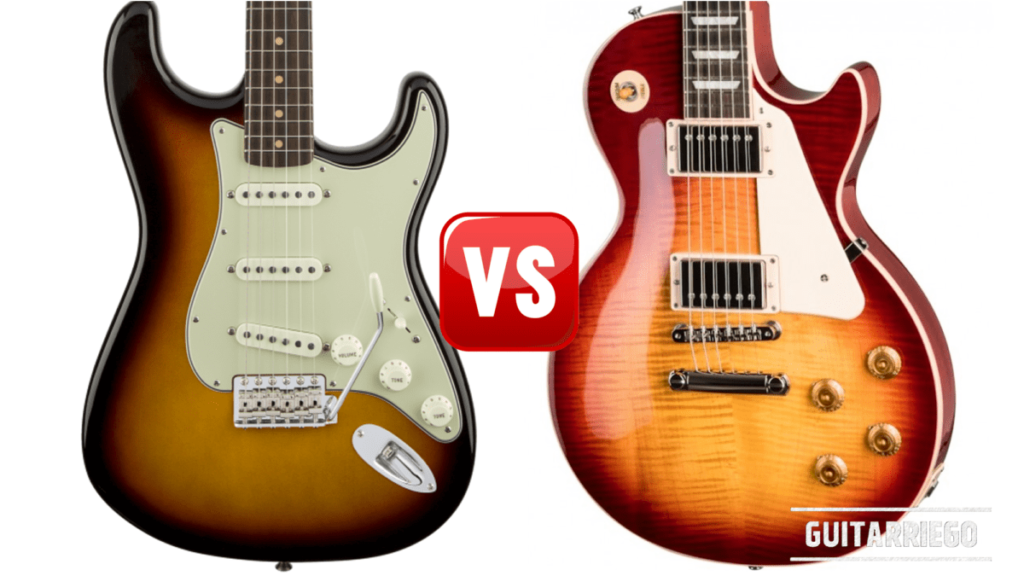 Fender vs Gibson: Stratocaster and Les Paul, differences.