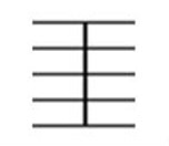 Barra de compás normal: Se utiliza para segmentar compases a lo largo de la partitura; no poseen función adicional afín.