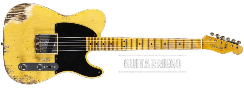 Fresno의 Fender Esquire Custom Shop 1950 Aged Blonde.