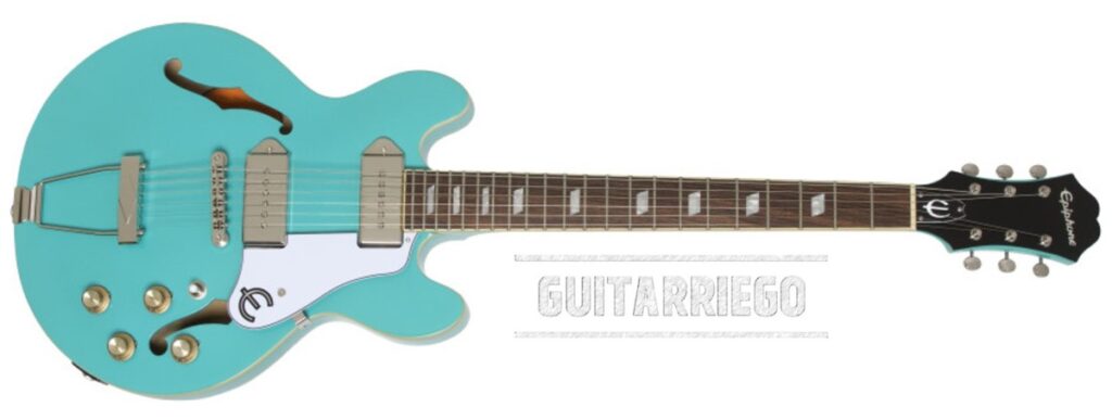 Epiphone Casino Coupe is a smaller model than the standard Casino, which makes it an extremely light guitar.