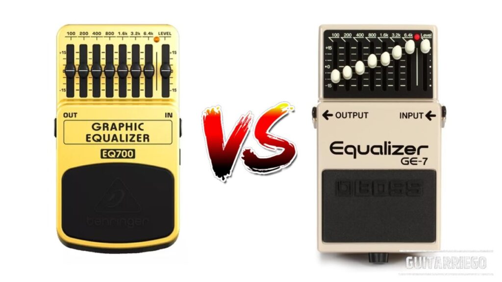 Equalizador gráfico Behringer EQ 700 vs. BOSS GE-7