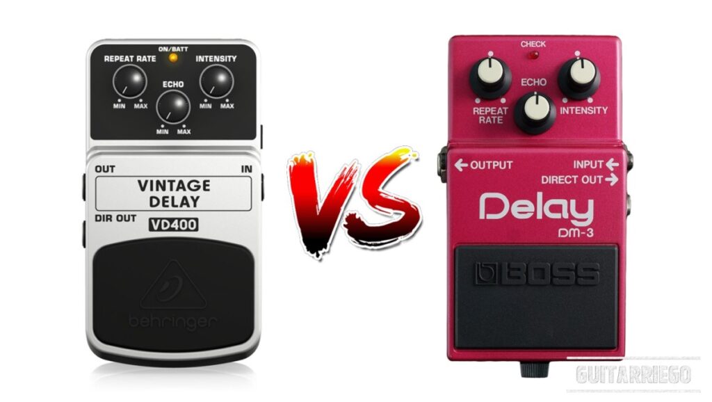 Delay classique : Behringer VD400 contre BOSS DM-3