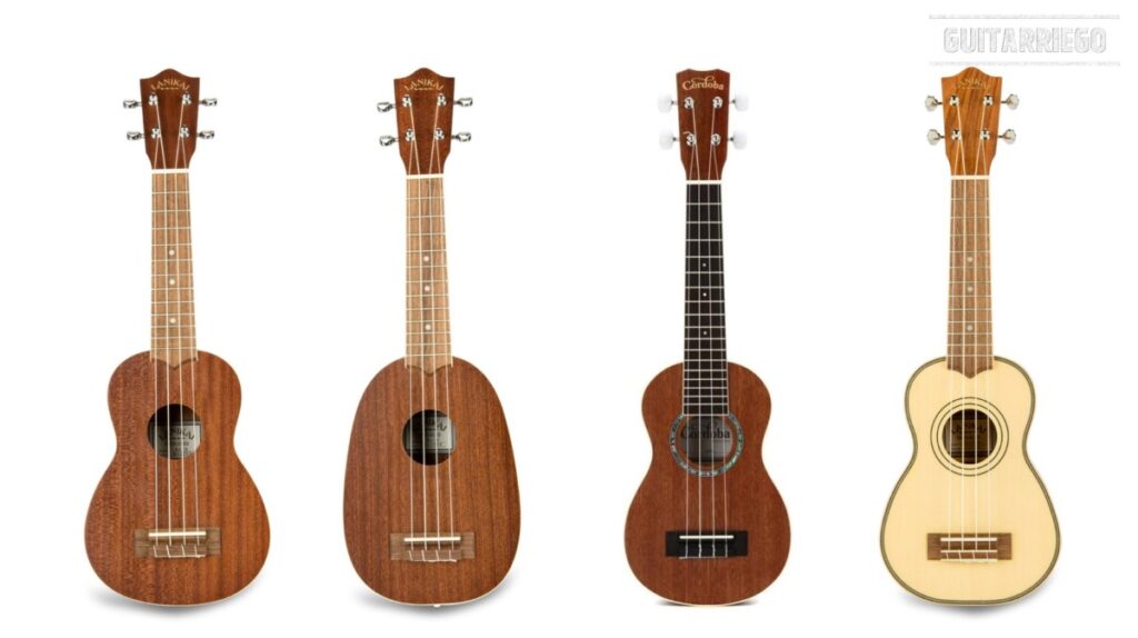 El tamaño de Ukelele Soprano o Estándar, es el más pequeño de los Ukelele más populares.